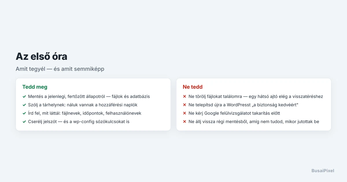 Mit tegyél és mit ne egy WordPress feltörés első órájában